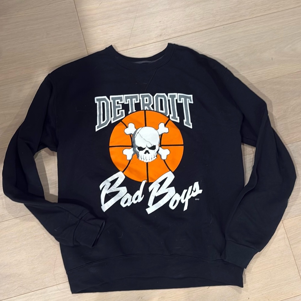 Detroit Bad Boys Black Sweater